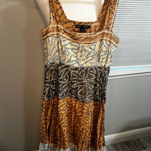 French Connection Maxi Dress 10 Large
Cotton tiered Multicolor Polkadot - Picture 5 of 14